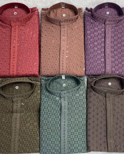 mens short kurta