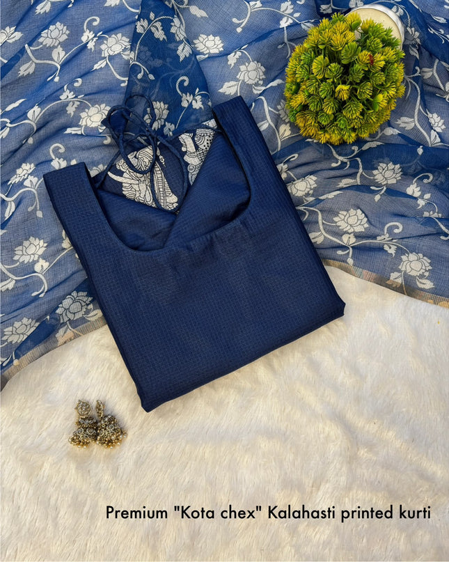 kalamkari top with dupatta