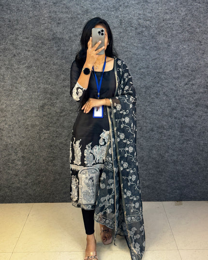 kalamkari top with dupatta