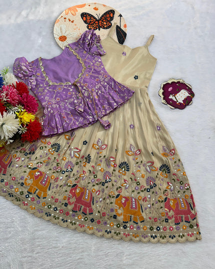 cosmos silk lehenga