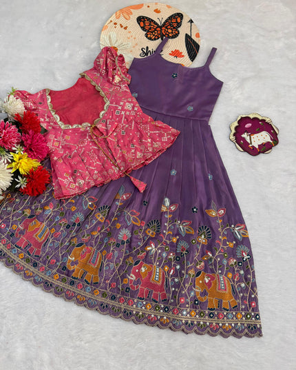 cosmos silk lehenga