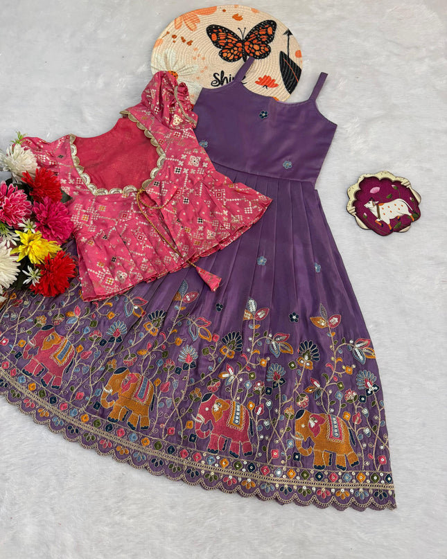 cosmos silk lehenga