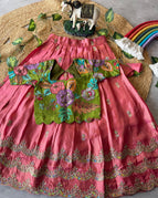 pink with green / 1 TO 3 Y