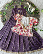 PURPLE WITH CREAM / 1 TO 3 Y