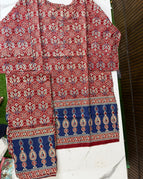 red base with small white and blue / XXL
