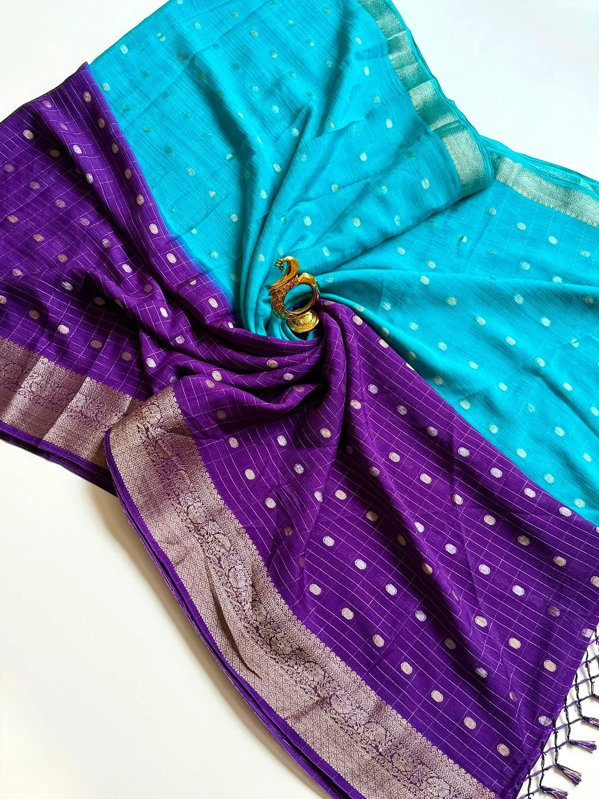 Pure Chinon Fabric Saree