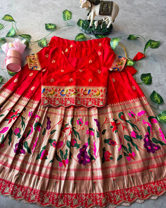 Kids Paithani Lehenga Collection