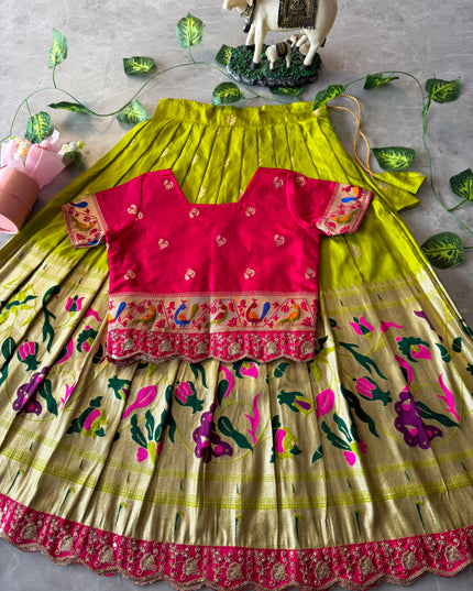 Kids Paithani Lehenga Collection