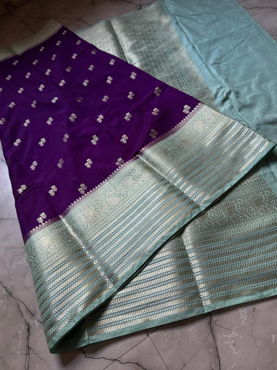 Banarasi Semi Georgette Dyed Sarees