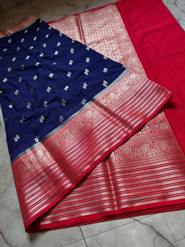 Banarasi Semi Georgette Dyed Sarees