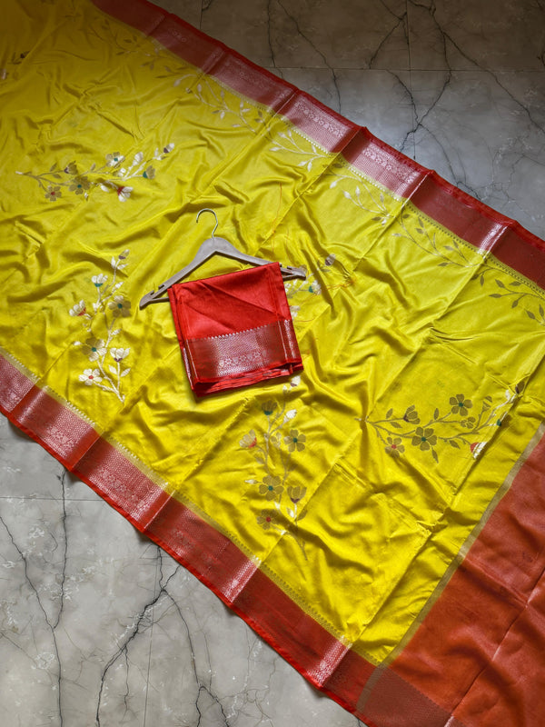 Banarasi Semi Georgette Dyed Sarees