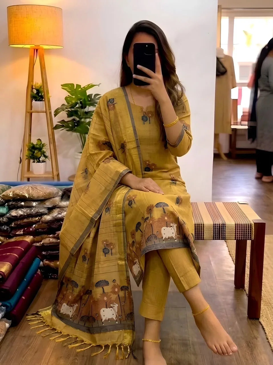 Jamdani 3 Piece Set