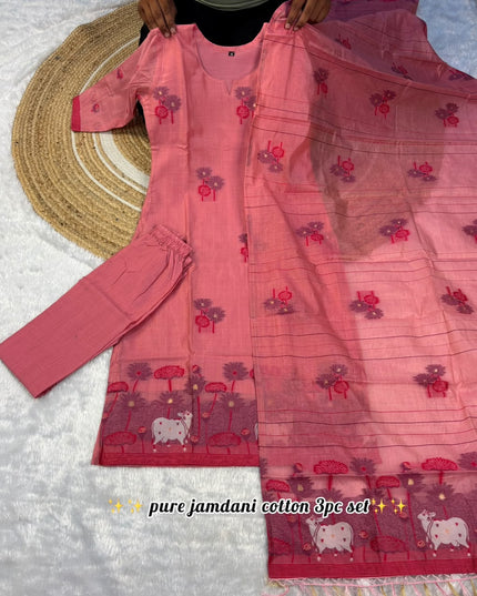 jamdani 3 piece set