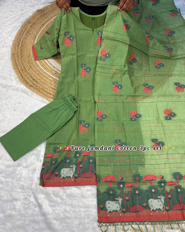 jamdani 3 piece set