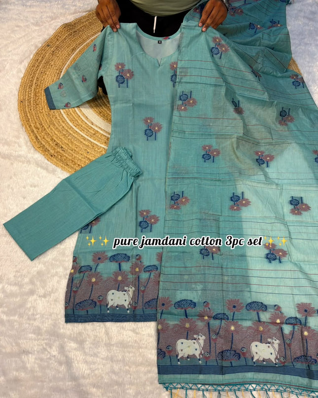 jamdani 3 piece set