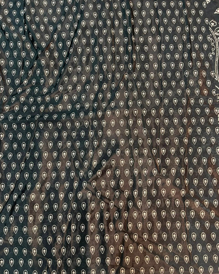 ajrakh mirror saree