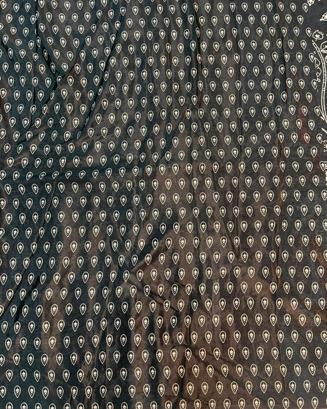ajrakh mirror saree