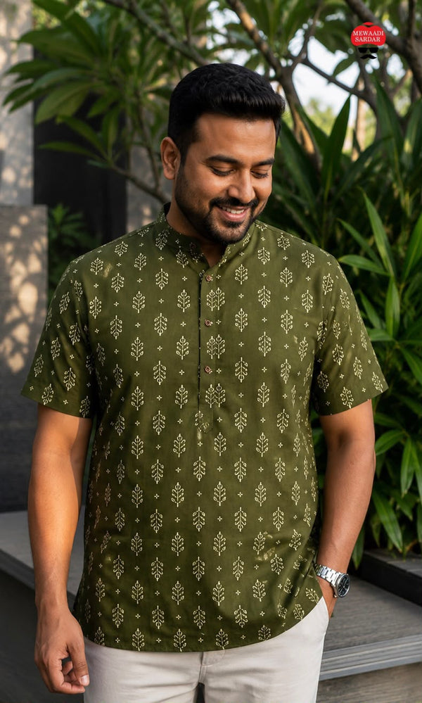 Mens Short Kurta