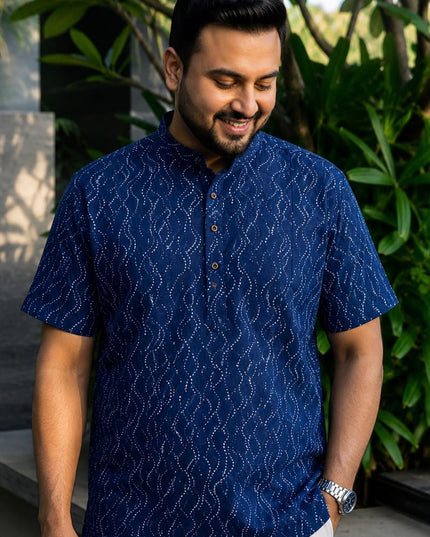 mens short kurta