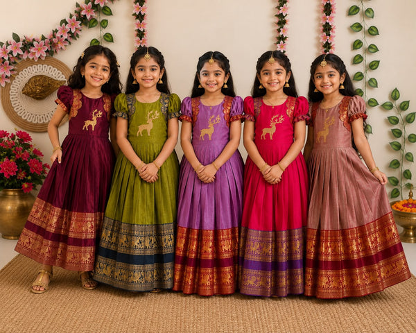Satya Narayanpet Silk Kids Gown