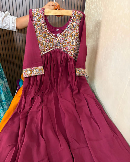 Premium Maggam work frocks
