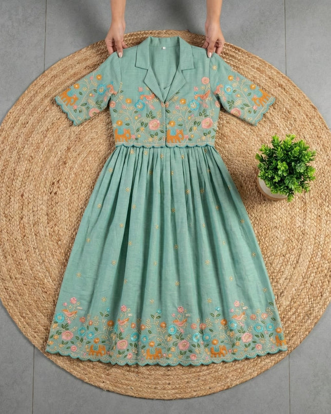 adult gown with coat