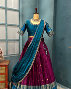 megenta purple with blue / xxs