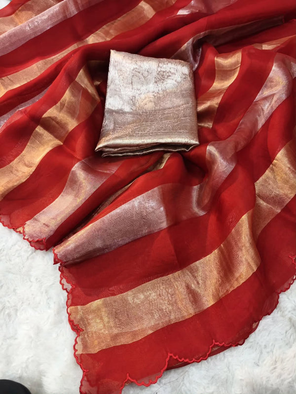 Neelima Georgette Tissue Silk Saree