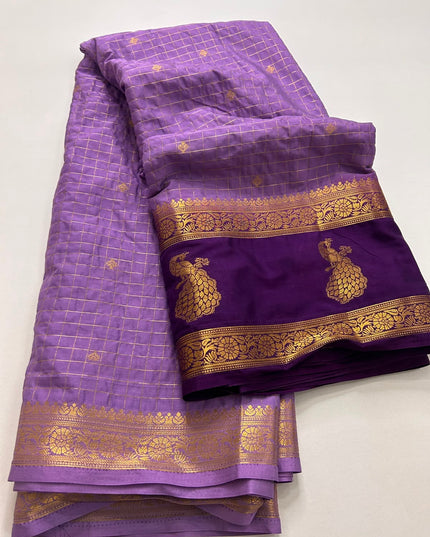 semi mysore silk