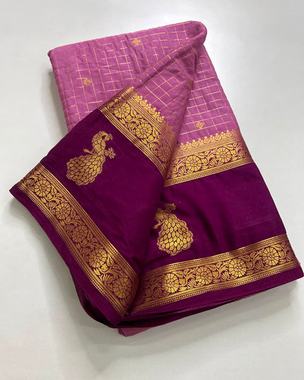 semi mysore silk