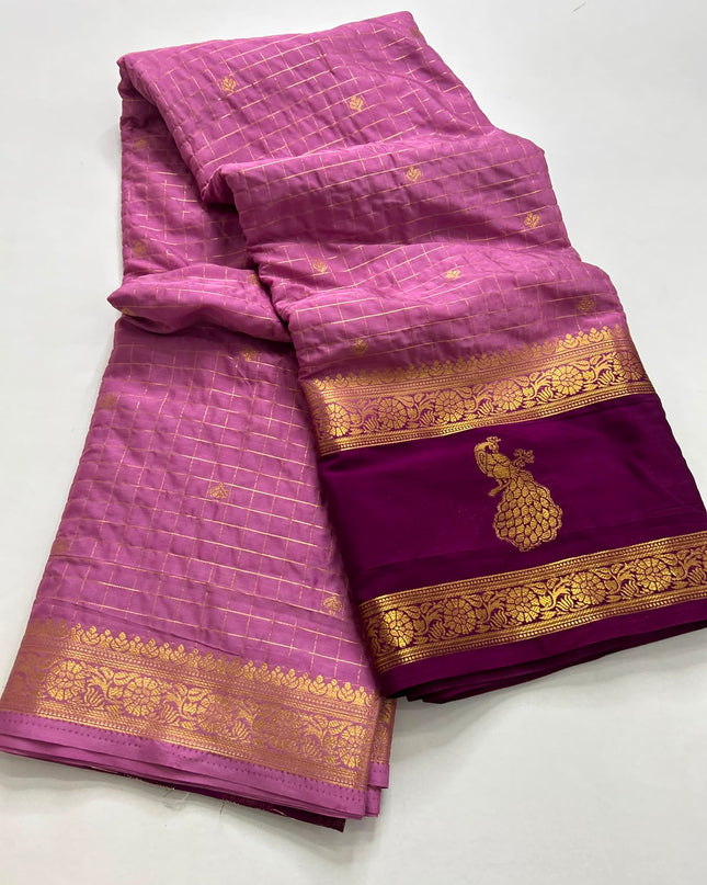 semi mysore silk