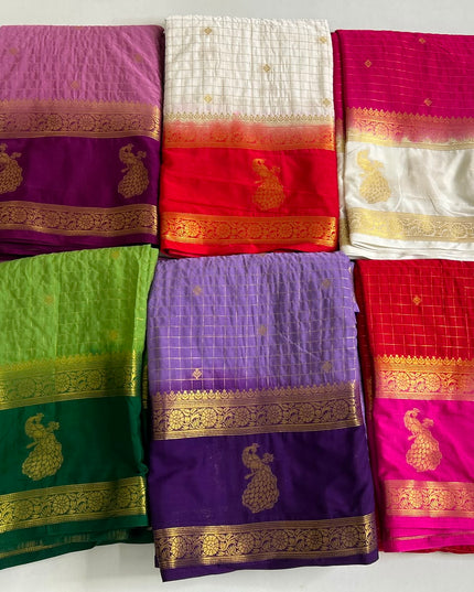 semi mysore silk