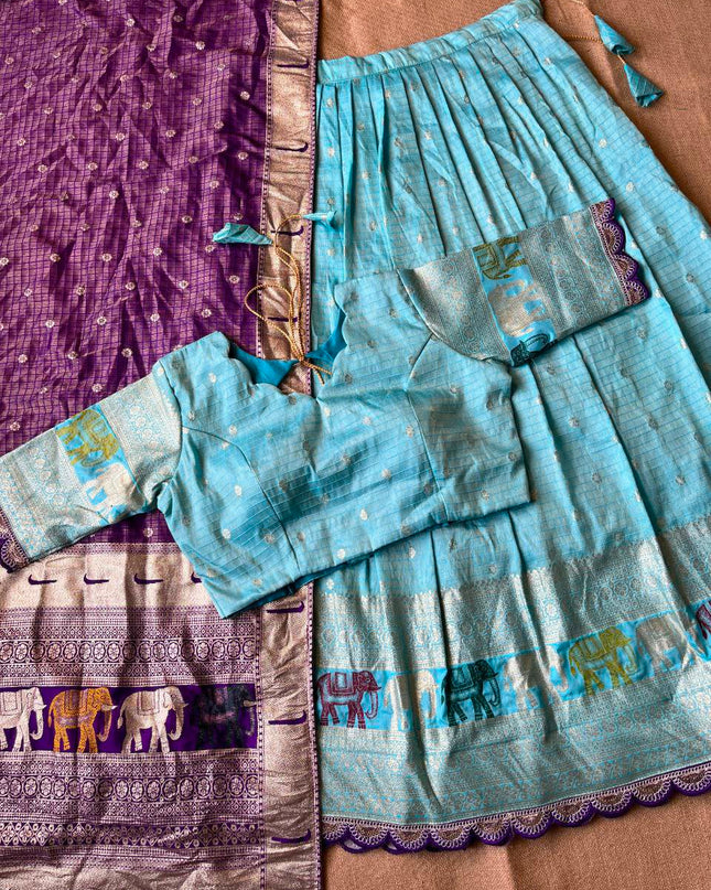 vintage chex lehenga