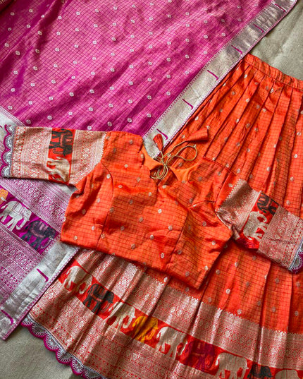 vintage chex lehenga