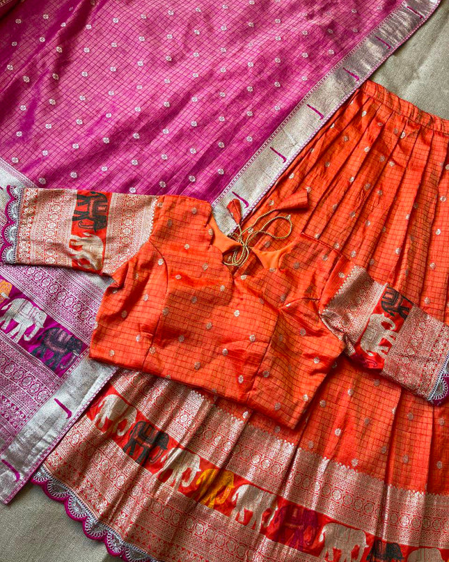 vintage chex lehenga