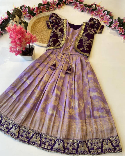 kids gown with coat