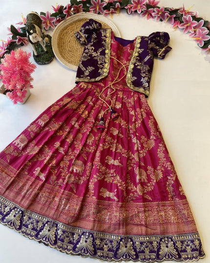 kids gown with coat