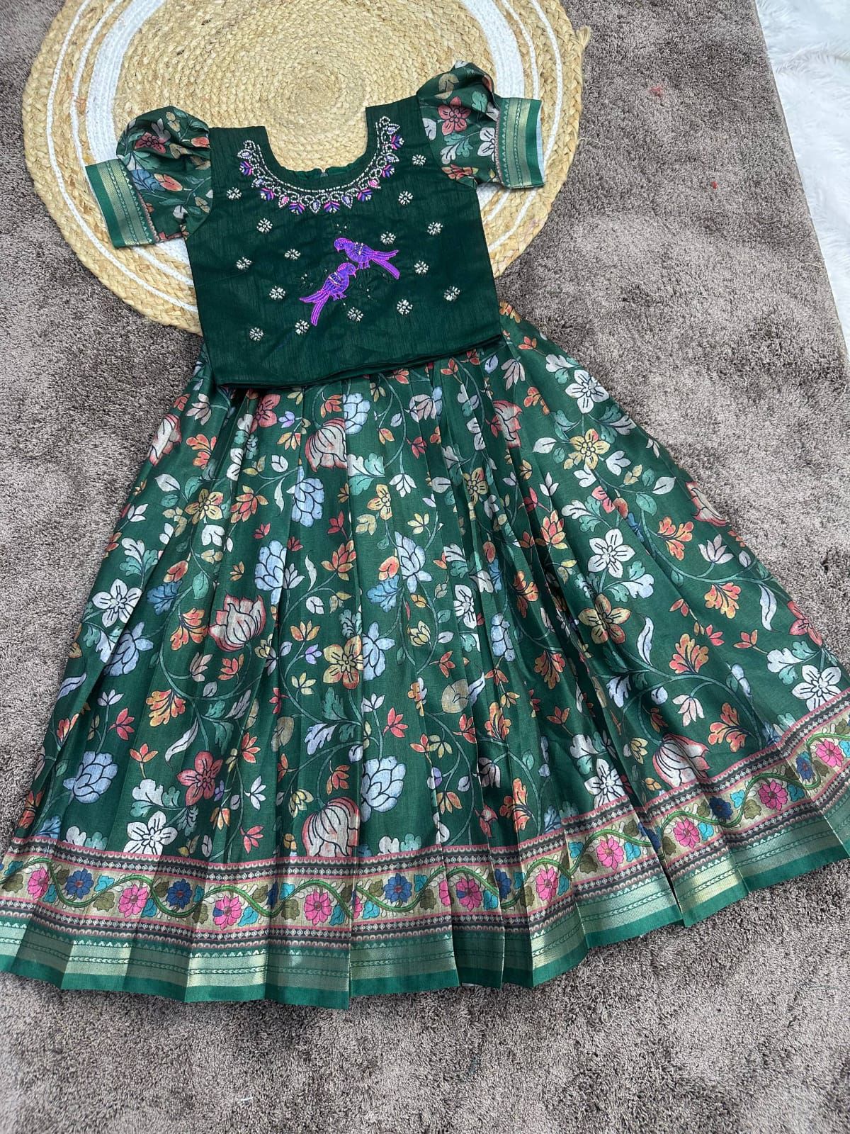 Offer Kids Dola Silk Lehenga Choli