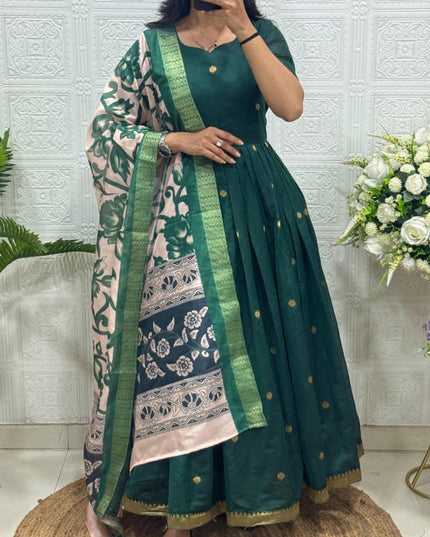 Anarkali with dupatta