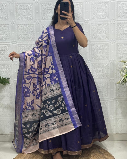 Anarkali with dupatta