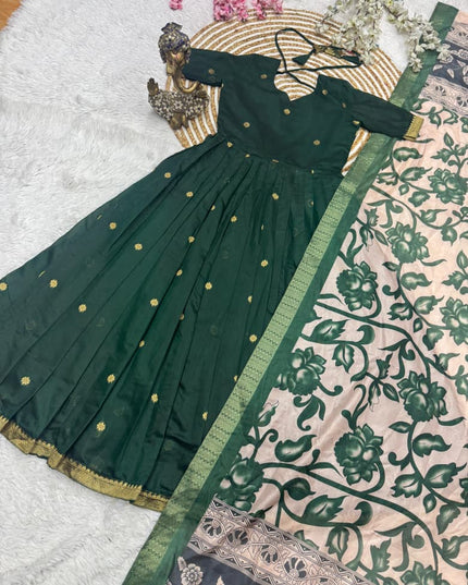 Anarkali with dupatta
