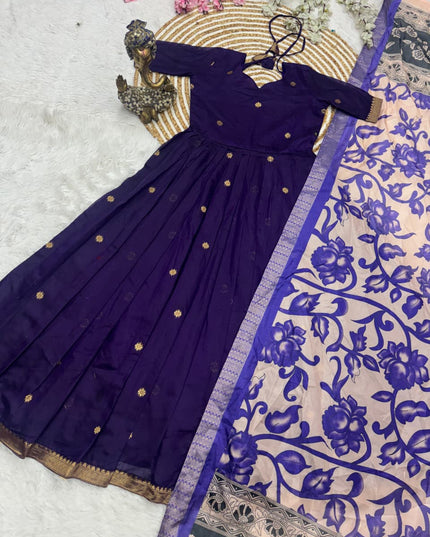 Anarkali with dupatta