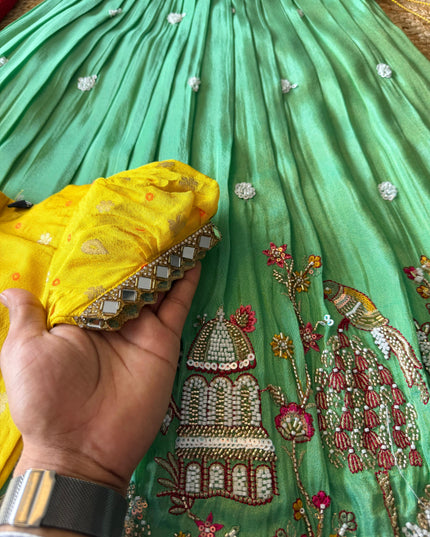 Maggam work Village Theme