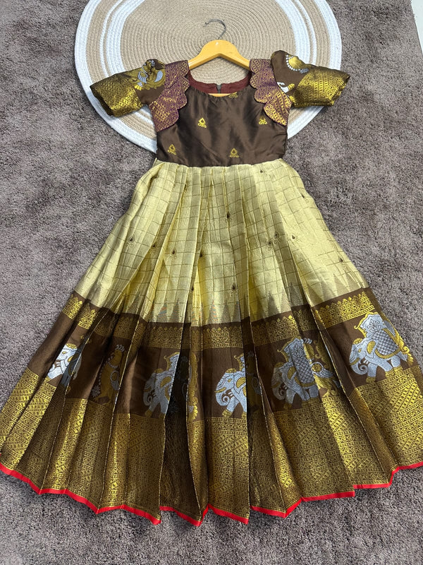 Meenakshi Silk Kids Gown
