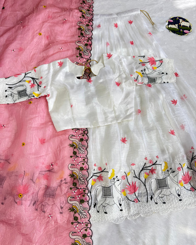 cow 2 adult lehenga