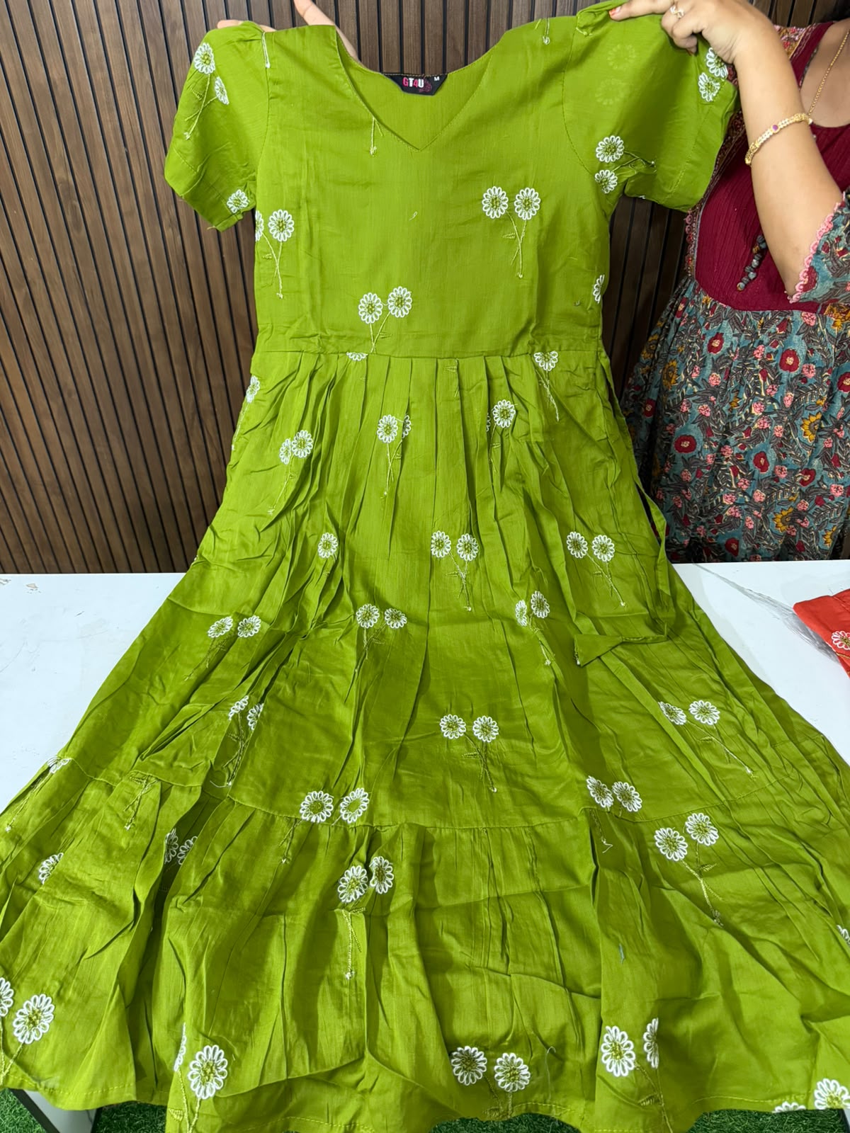 Marigold Mul Cotton Frock with Pocket