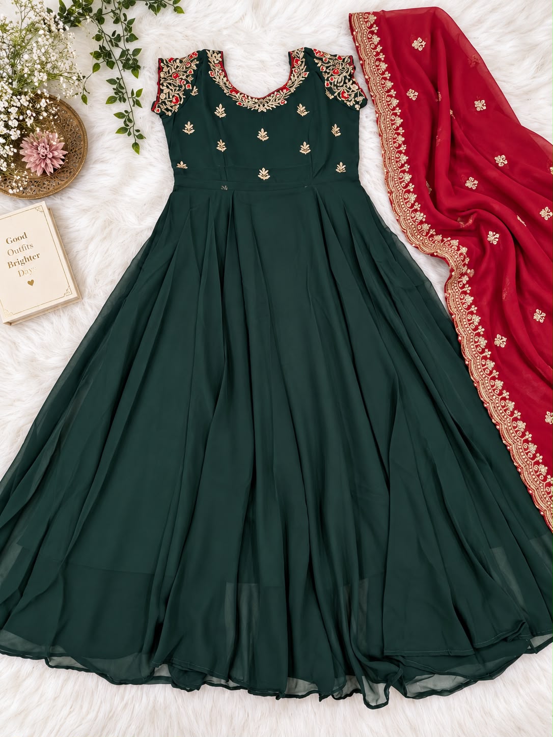 Saanvi Georgette Embroidery Anarkali