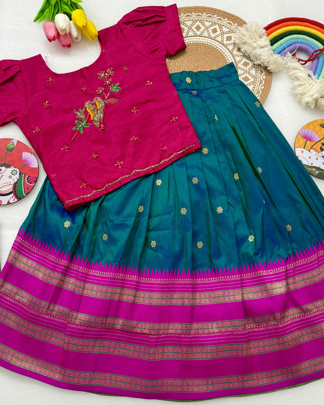 soft silk lehenga