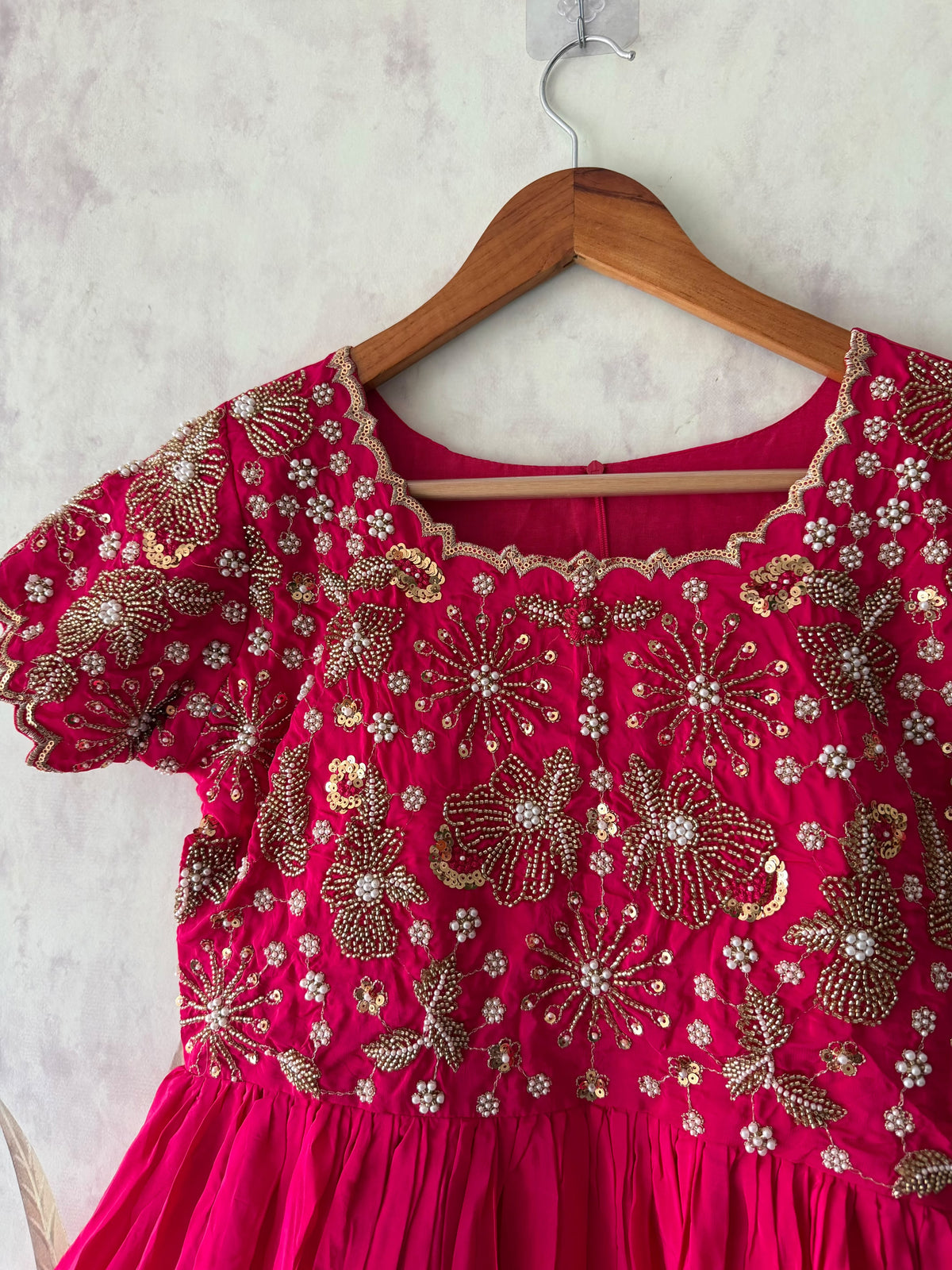 Ruby Maggam Work Gown
