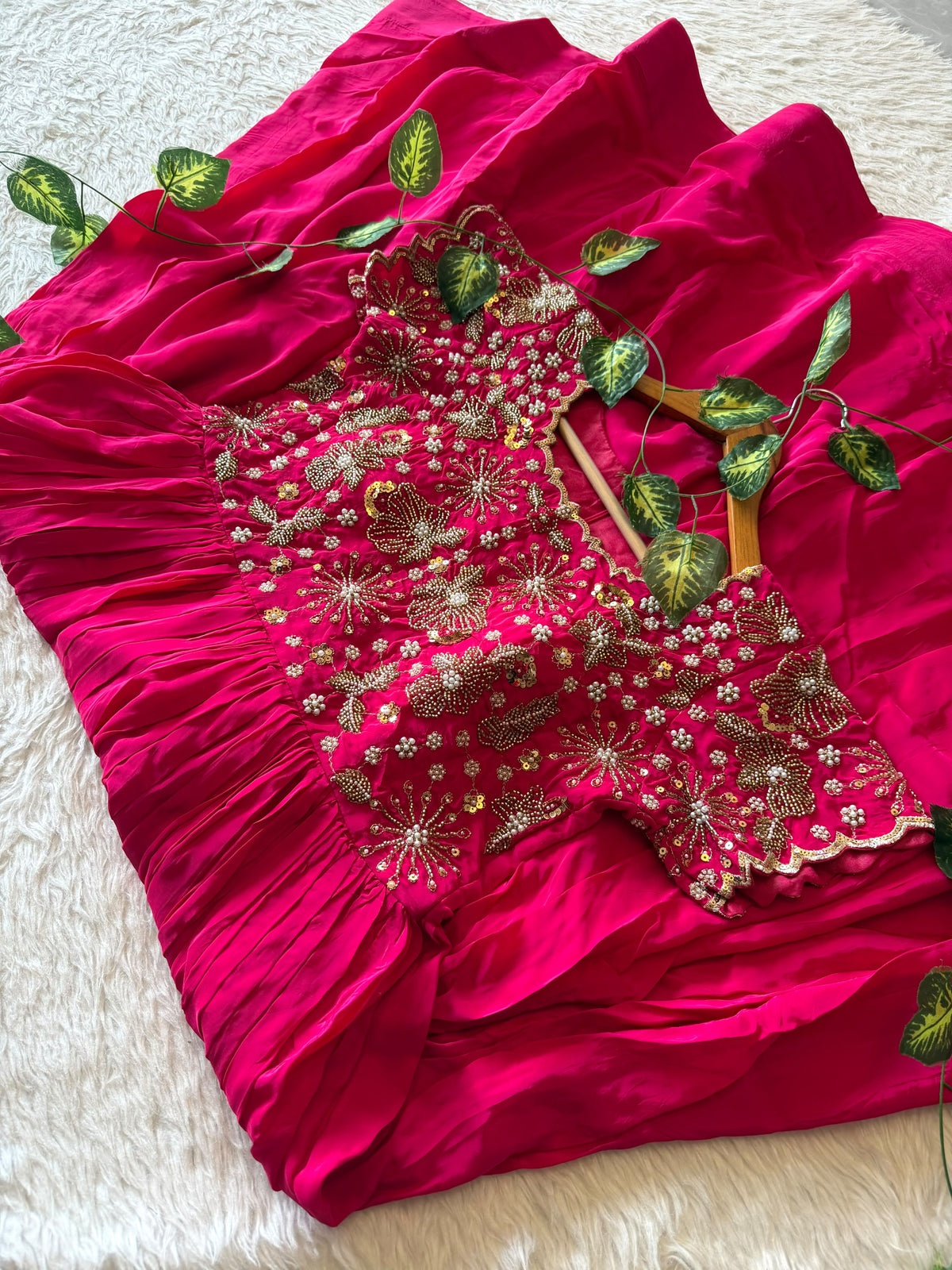 Ruby Maggam Work Gown